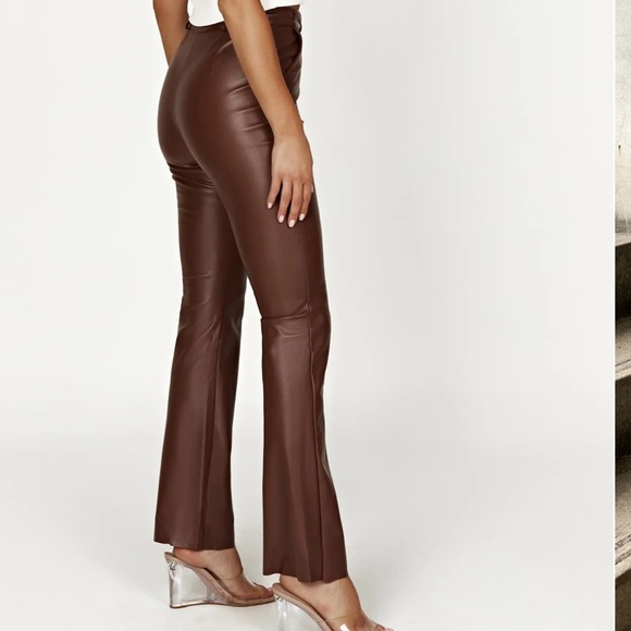 Tyra faux vegan leather Pants - Picture 7 of 8